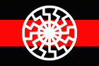 Флаг российского Национал-социалистического революционного движения «Чёрное солнце»