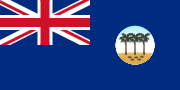 Синий флаг Западного Самоа 30 июля 1922 — 1 января 1962