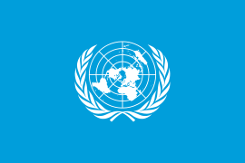 Флаг ООН как Флаг Администрации ООН в Восточном Тиморе 1999—2002