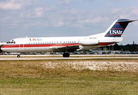 Fokker F28-4000 авиакомпании USAir, идентичный разбившемуся