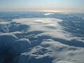 Вид на ледник с воздуха