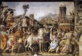 Ф. Сальвиати. Триумф Марка Фурия Камилла. 1545. Фреска в Палаццо Веккьо, Флоренция