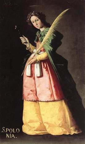 Святая Аполлония, картина Франсиско де Сурбаран (около 1631)