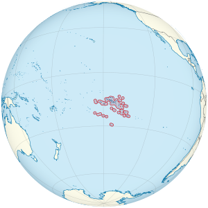 Французская Полинезия на карте мира