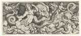 Фриз с триумфом Нептуна. Левая пластина. 1548. Офорт