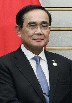 Fumio Kishida and Prayut Chan-o-cha at the Prime Minister's Office 2022 (1) (cropped).jpg