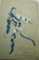 Эскиз костюма Арлекина к спектаклю «Принцесса Брамбилла», 1920, Музей им. Бахрушина