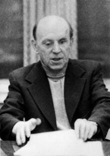 Герман Борисович Гоппе в редакции газеты "Смена". 1977 год