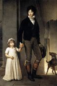 Портрет Ж. Б. Изабе с дочерью. 1795 Лувр, Париж