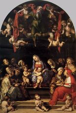 Vergine con Bambino e Santi (Первая половина XVI век) - Пинакотека Брера