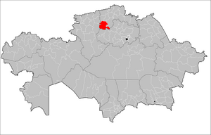 Район имени Габита Мусрепова на карте