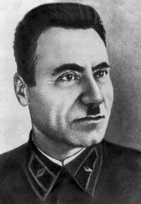 Б. О. Галстян в форме бригадного комиссара (1942 год)