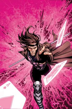 Гамбит на обложке X-Men Origins: Gambit vol. 1 #1 (Август 2009) Художник — Дэвид Ярдин.