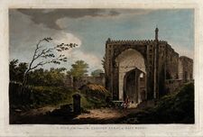 Ворота в Раджмахал, картина Уильяма Ходжеса (1785)