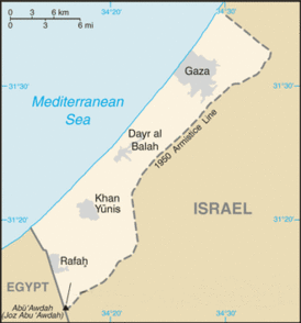 Сектор Газа после перемирия 1949 года