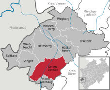 Гайленкирхен на карте района