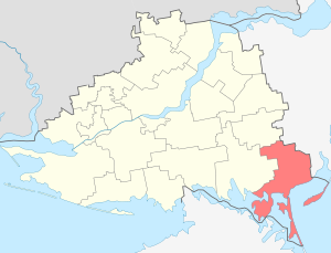 Генический муниципальный округ на карте