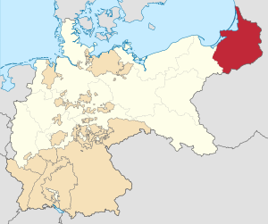 Восточная Пруссия на карте