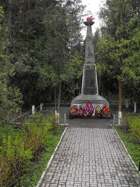 Мемориал на месте убийства нацистами узников Борисовского гетто