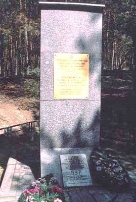 Памятник на братской могиле евреев Кожан-Городка