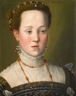 Джузеппе Арчимбольдо. Анна Австрийская, 1563 (за семь лет до брака с Филиппом II)