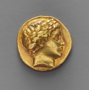 Древнегреческий статер; 323—315 годы до н. э.; 18 мм; Метрополитен-музей