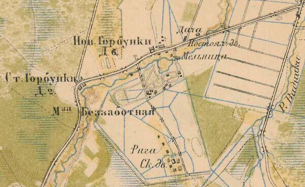 План деревни Горбунки. 1885 год