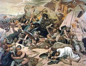 Битва между византийцами и готами при Везувии