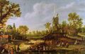 Ян ван Гойен. Речной пейзаж, 1625