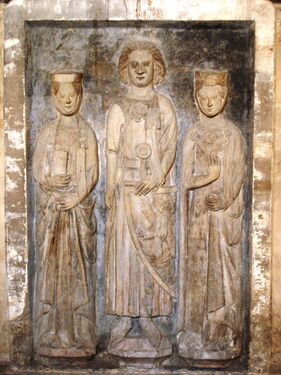 Надгробный камень могилы графа фон Глейхена и его двух жён