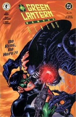 Обложка Green Lantern Versus Aliens #3 (ноябрь 2000).