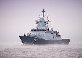 Корвет "Гремящий"" - один из первых кораблей оснащённых МФ РЛК Заслон