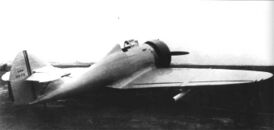 Опытный истребитель ИП-1 с пушками Курчевского под крылом. Июль 1934 года.