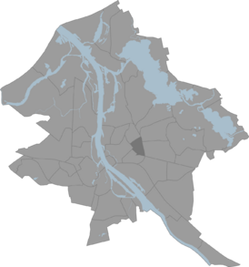 Гризинькалнс на карте Риги
