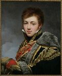 Старший сын - Оноре де Ларибуазьер (1788-1868) в чине капитана. Портрет работы Антуна Жана Гро. Впоследствии - полковник и сенатор.