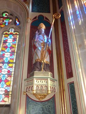 Статуя святого Тененана, храм святого Тененана, Герлескен[fr] (Финистер)