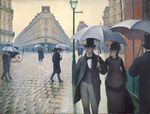 Гюстав Кайботт. «Парижская улица в дождливую погоду»