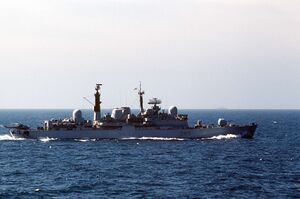 HMS Exeter (D-89), 1 октября 1987 года