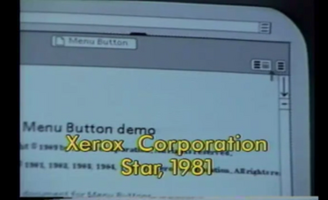 «Гамбургер» на Xerox Star, 1981
