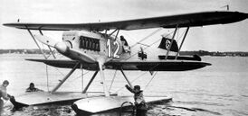 He 51W с поплавками для взлёта с воды