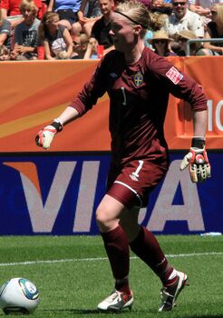 Хедвиг Линдаль в составе сборной Швеции на Чемпионате мира 2011 16 июля 2011 года
