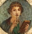 Портрет девушки (т.наз. Сафо). Геркуланум, ок. 50 года н.э.