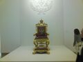 Царский трон (один из экспонатов первой выставки Российский Императорский двор)