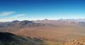 Вид на плато Чаxнантор с вершины Ликанкабура