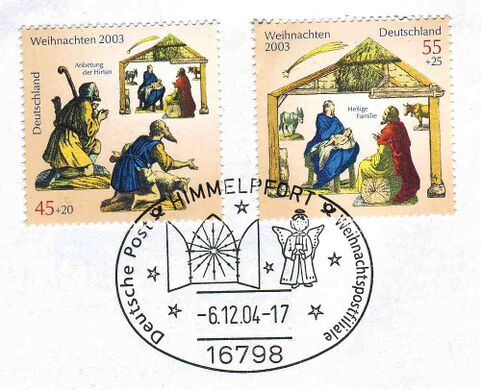 Германия (2003; со специальным почтовым штемпелем 2004 года)