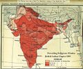 Процент индусов по состоянию на 1909 г.