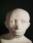 Скульптура ребёнка-неандертальца в музее антропологии при Цюрихском университете