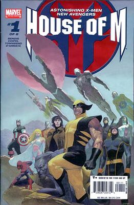 Обложка House of M #1 (август 2005). Художник — Эсад Рибич.