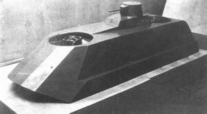 «Земноводный подлетающий танк». Макет в масштабе 1:4. 1937 год.