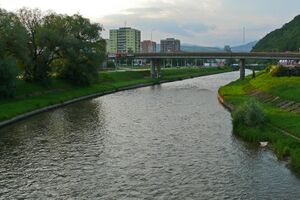 Река в городе Банска-Бистрица